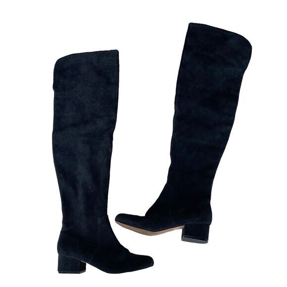 Over the Knee Leather Boots Tall Suede - Picture 1 of 7